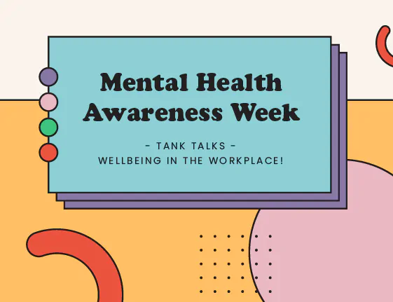 Fishtank Agency mental health awareness week digital blog cover image graphic with bright colours