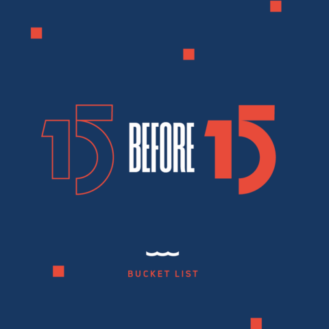 An info graphic displaying the text '15 before 15'