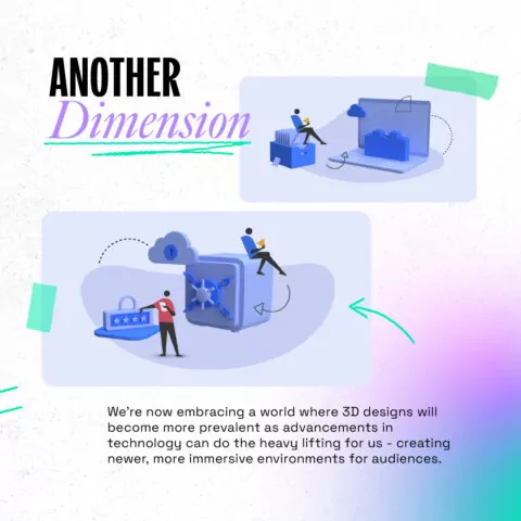 Miniature figures interact with 3D models of a safe and laptop, representing data transfer and security in a cloud-based system.