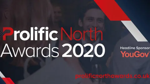 A second info graphic showing the logo for the Prolific North Awards 2020