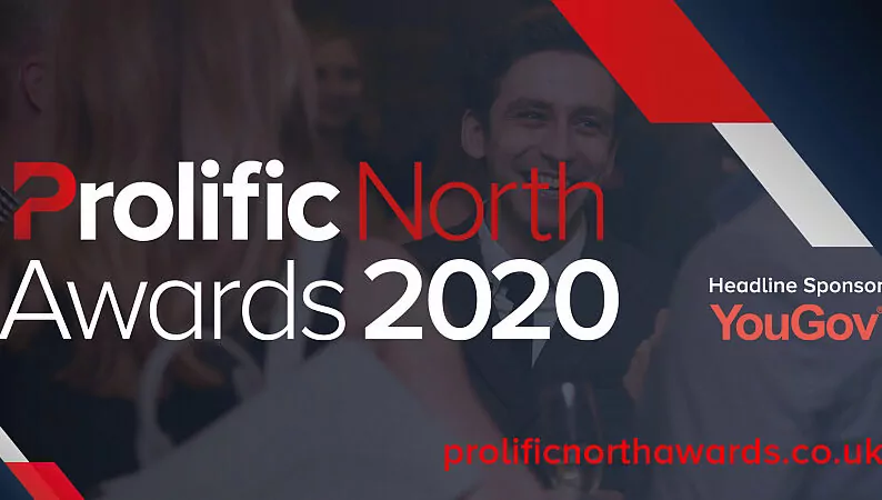 A second info graphic showing the logo for the Prolific North Awards 2020